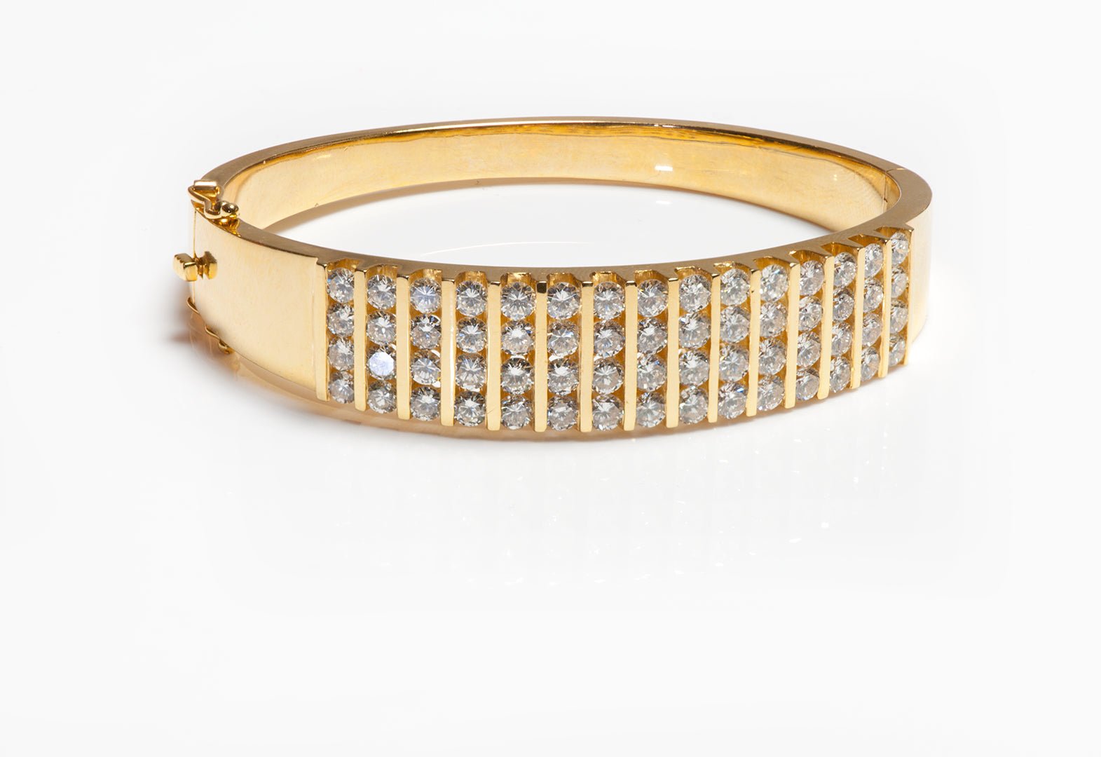 Derco Gold Diamond Bangle Bracelet - DSF Antique Jewelry