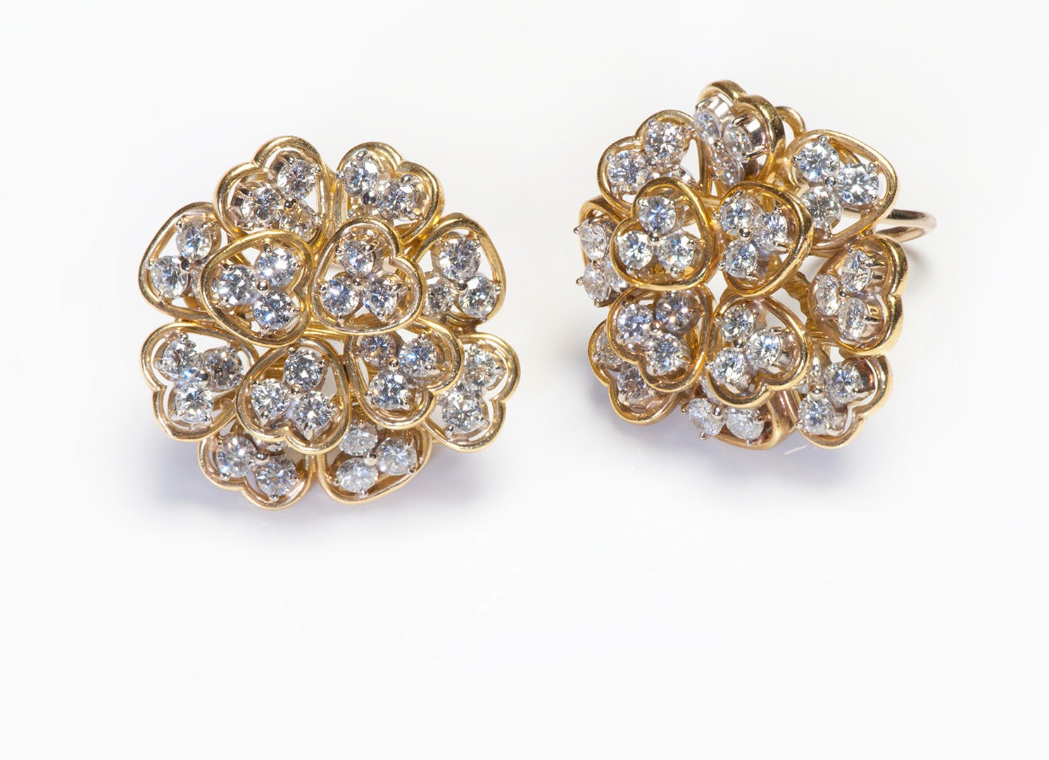 Diamond 18K Yellow Gold Earrings
