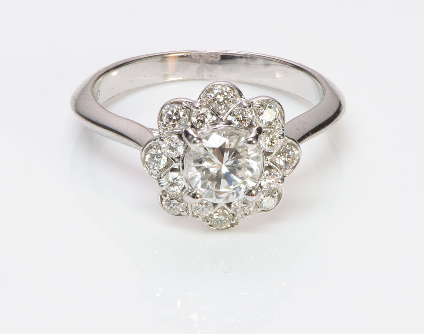 Diamond Engagement Gold Ring NDI