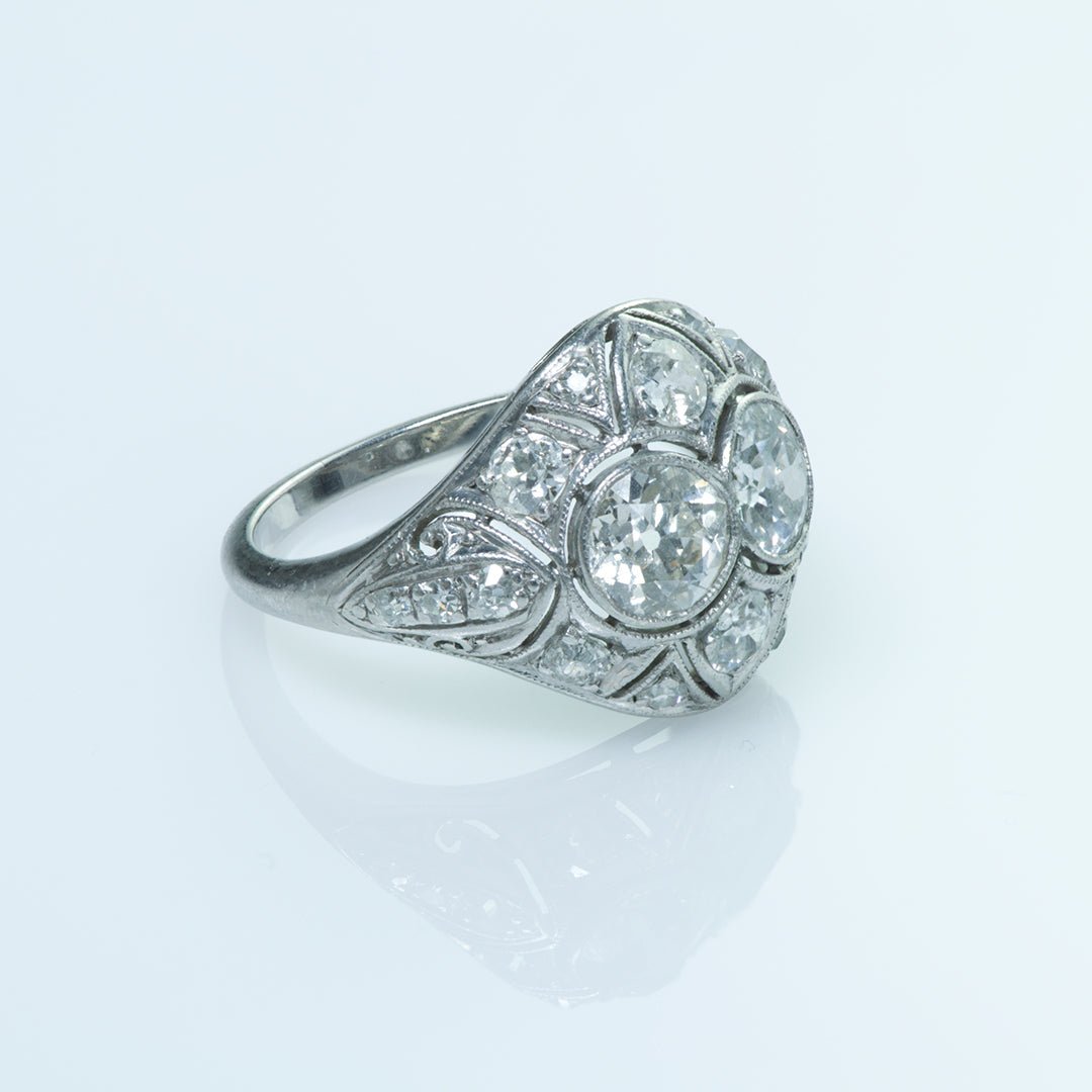 Diamond Engagement Ring - DSF Antique Jewelry
