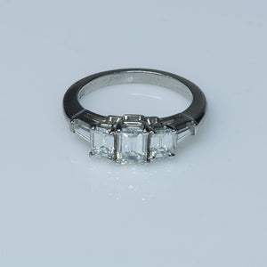 Emerald Cut Diamond Engagement Ring
