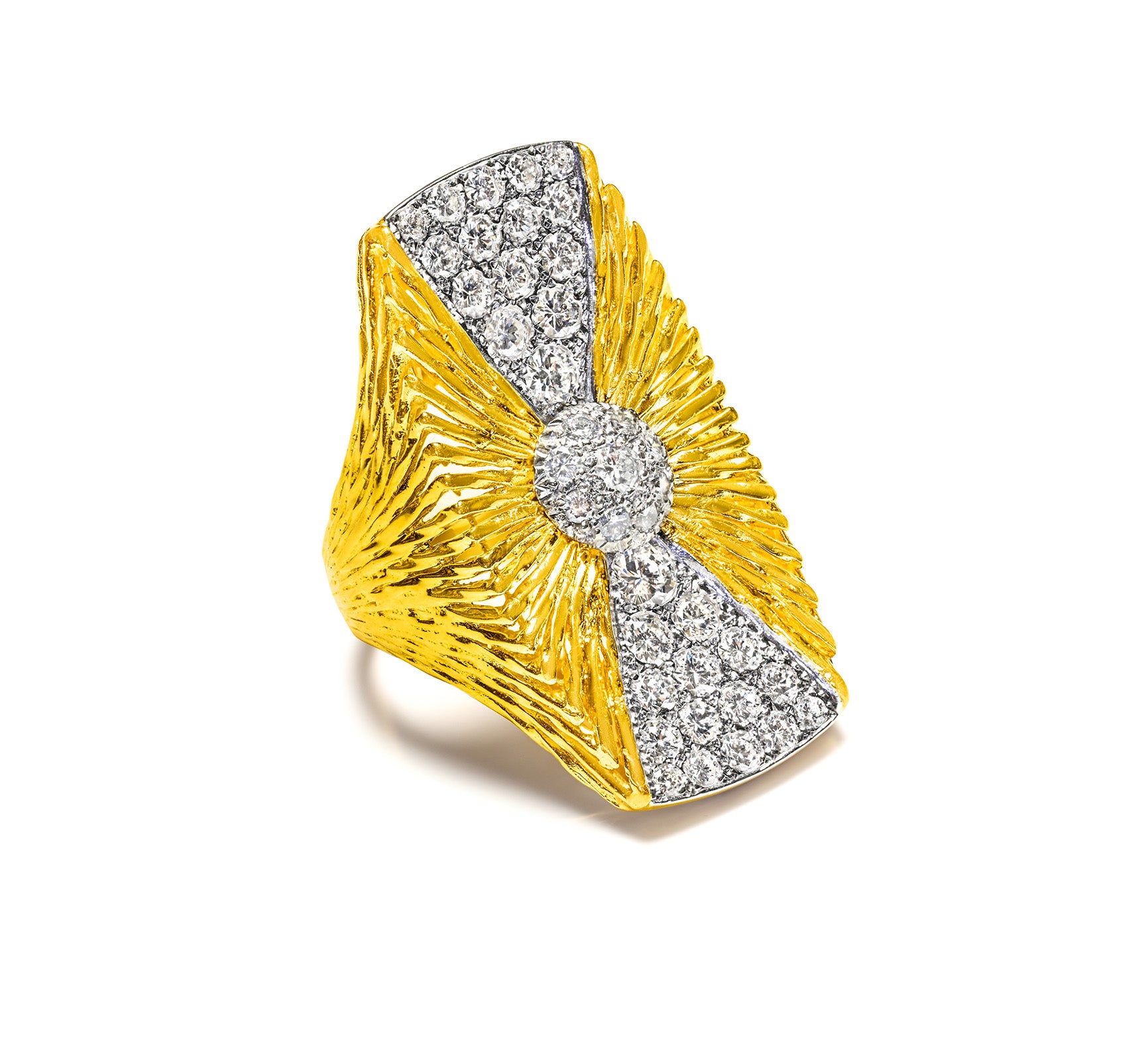 18K Gold Diamond Cocktail Ring, Kutchinsky
