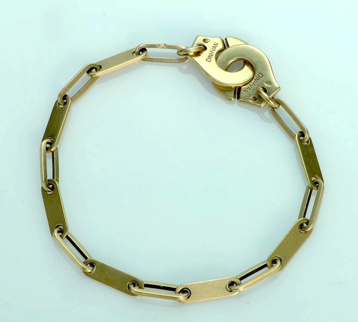 Dinh Van Menottes 18K Yellow Gold Link Bracelet - DSF Antique Jewelry