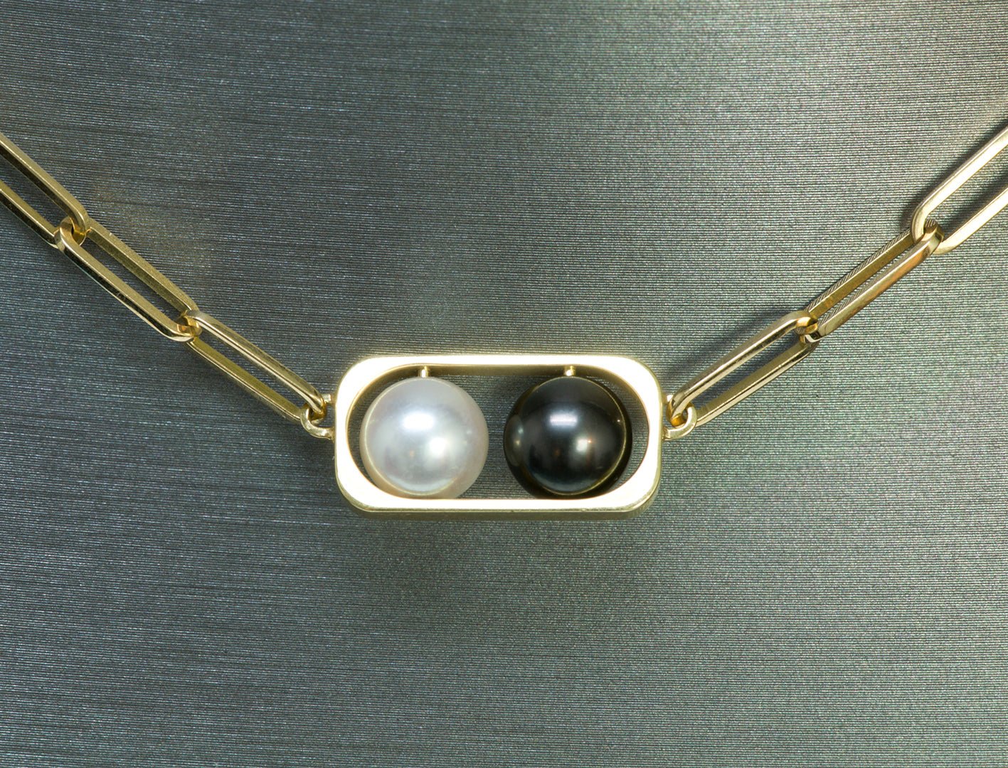Dinh Van Pearl Gold Ring & Necklace Set