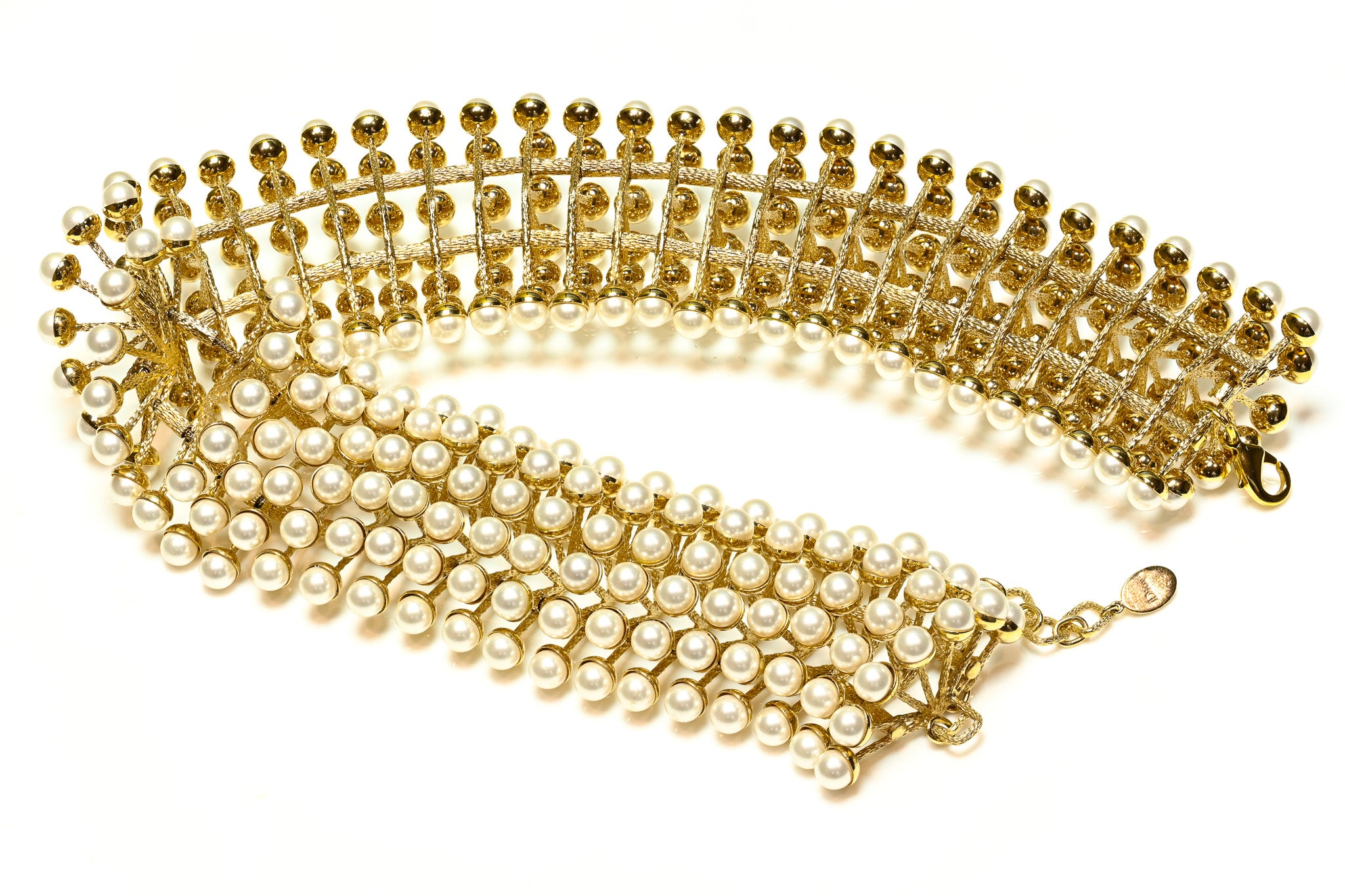 Christian Dior Fall 2012 Couture Raf Simons Pearl Choker Necklace 2