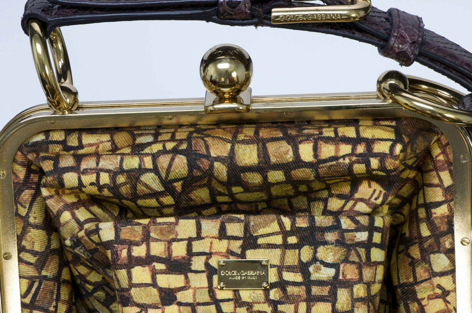 Dolce Gabbana 2013 Agata Mosaic King Beaded Bag
