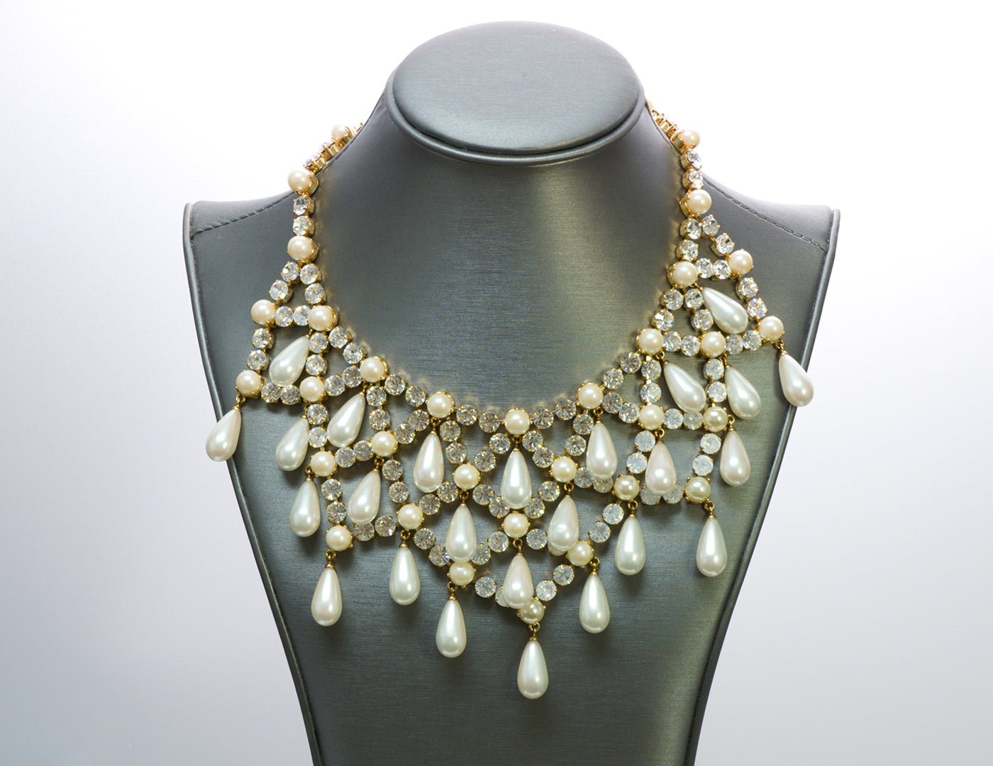 Dolce & Gabbana Crystal Pearl Necklace - DSF Antique Jewelry