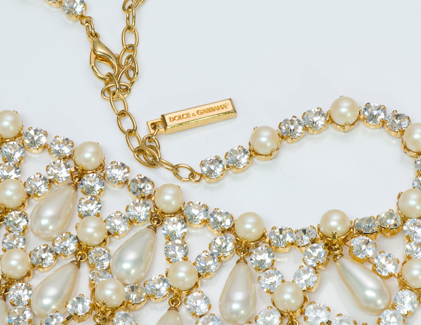 Dolce & Gabbana Crystal Pearl Necklace