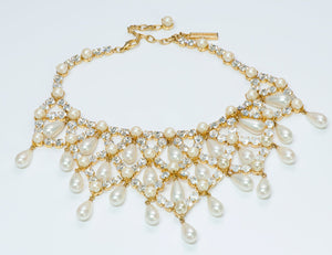 Dolce & Gabbana Crystal Pearl Necklace