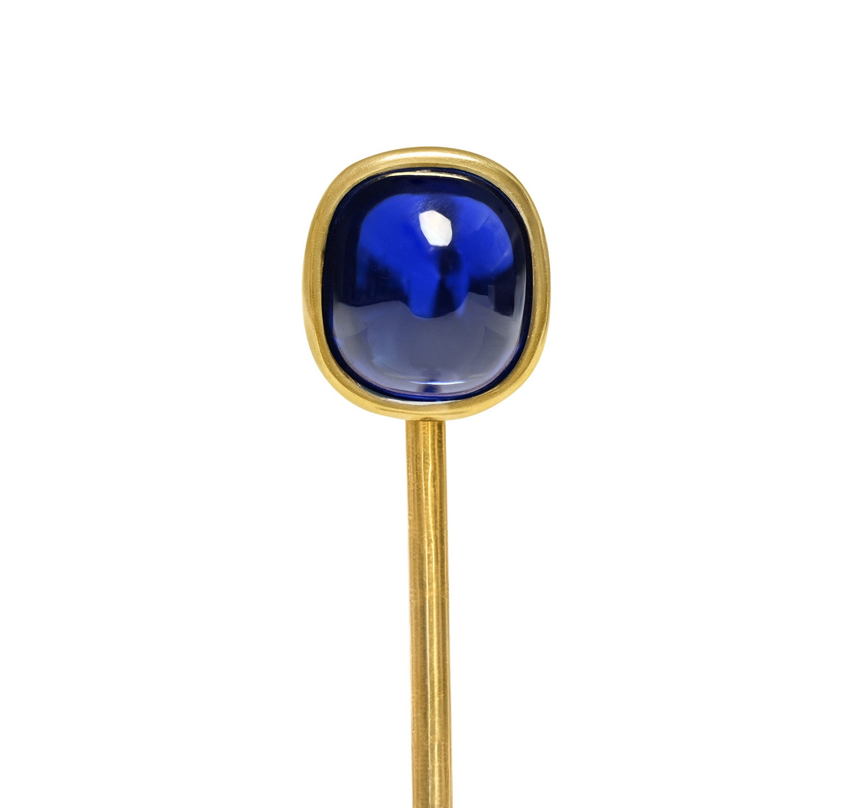Kashmir Sapphire Gold Rare Pin AGL 