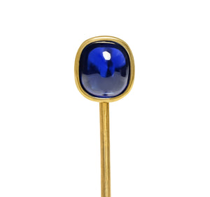 Unheated Kashmir Sapphire Gold Stick Pin, 2.50 Carats, with AGL Report