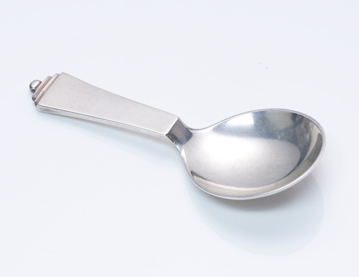 Early Georg Jensen Silver Tea Caddy Spoon