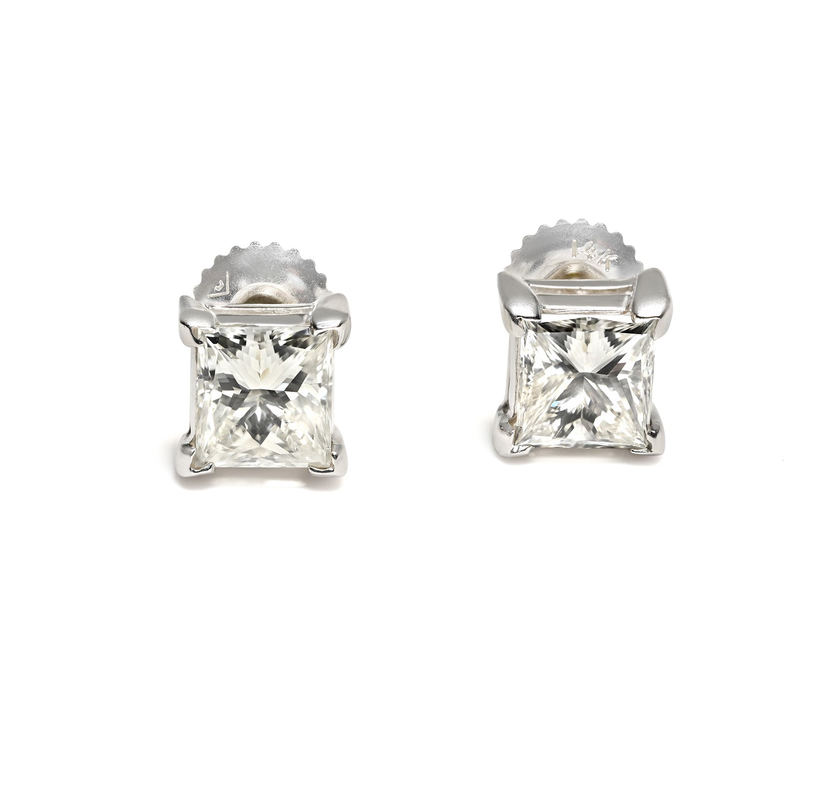 Diamond Stud Earrings Gold