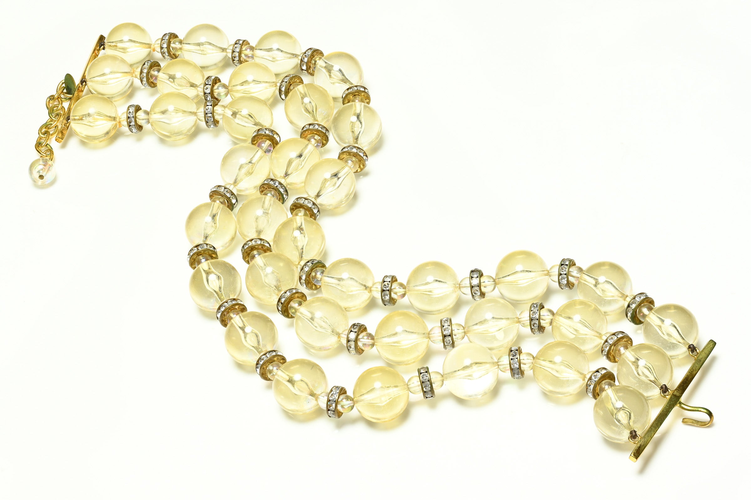 Vintage Chanel Paris Collection 28 Holographic Crystal Choker Necklace