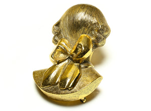 Vintage Jean Louis Scherrer Paris Large French Bow Bust Brooch
