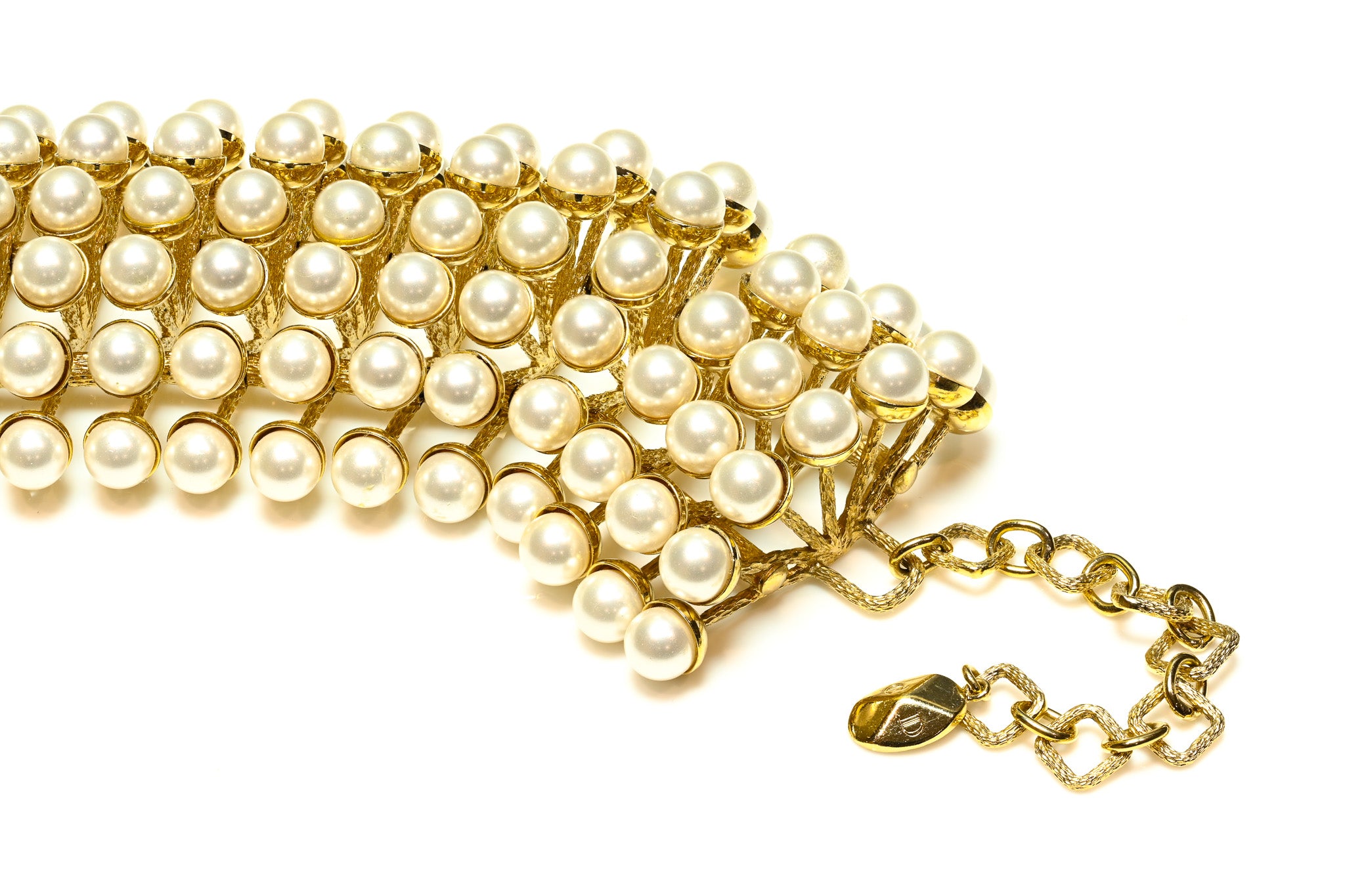 Christian Dior Fall 2012 Couture Raf Simons Pearl Choker Necklace 3