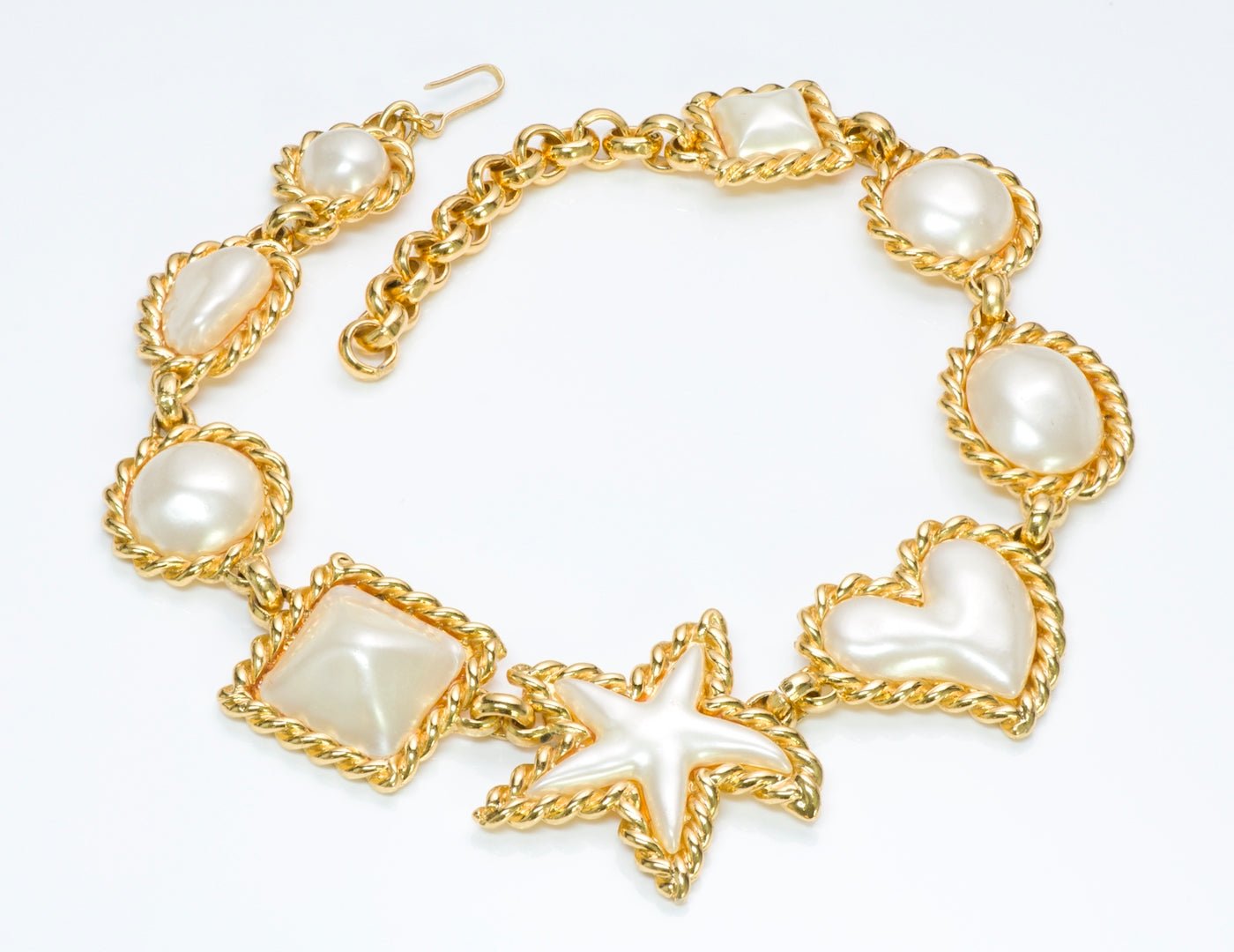 Edouard Rambaud Paris Starfish Heart Pearl Necklace