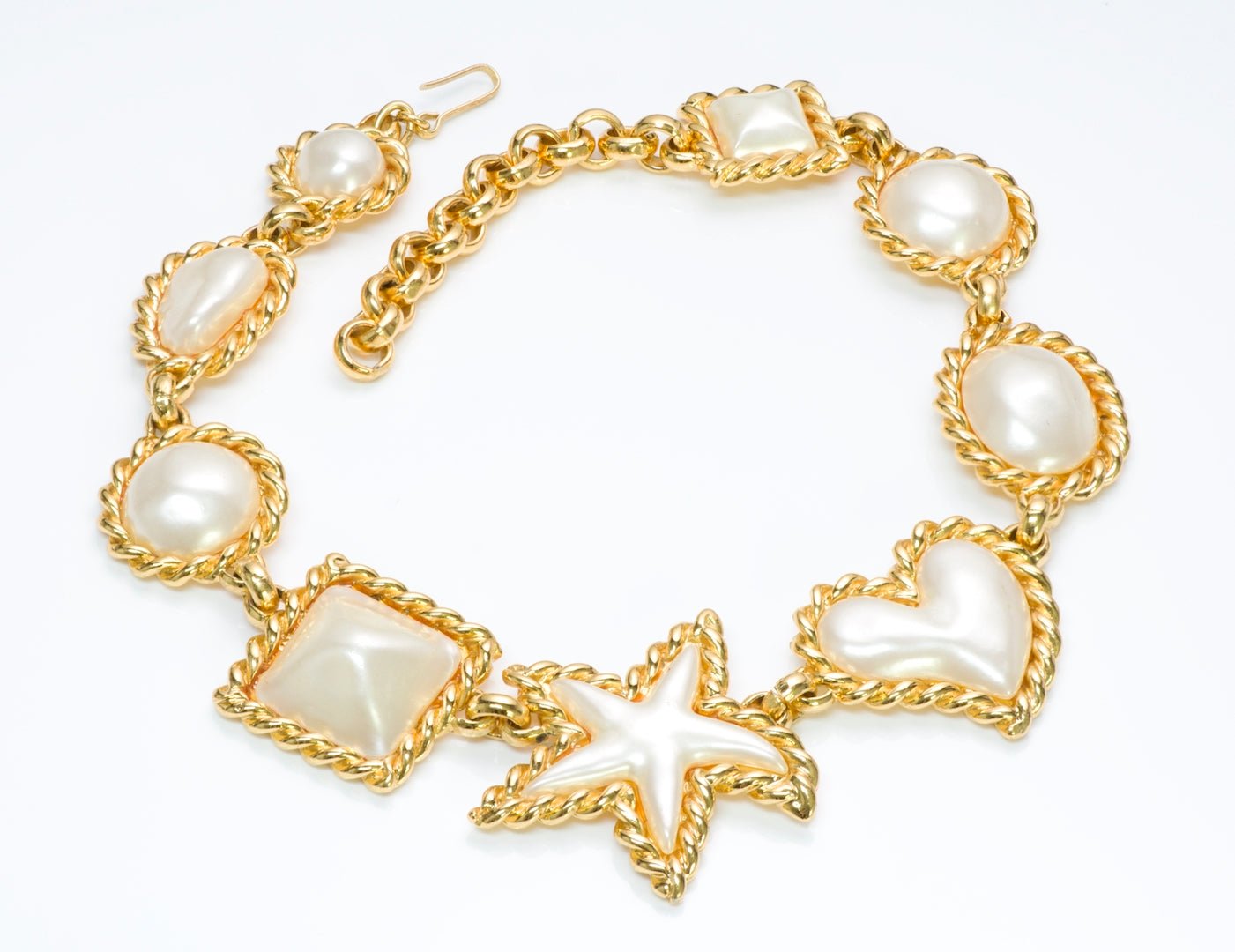 Edouard Rambaud Paris Starfish Heart Pearl Necklace