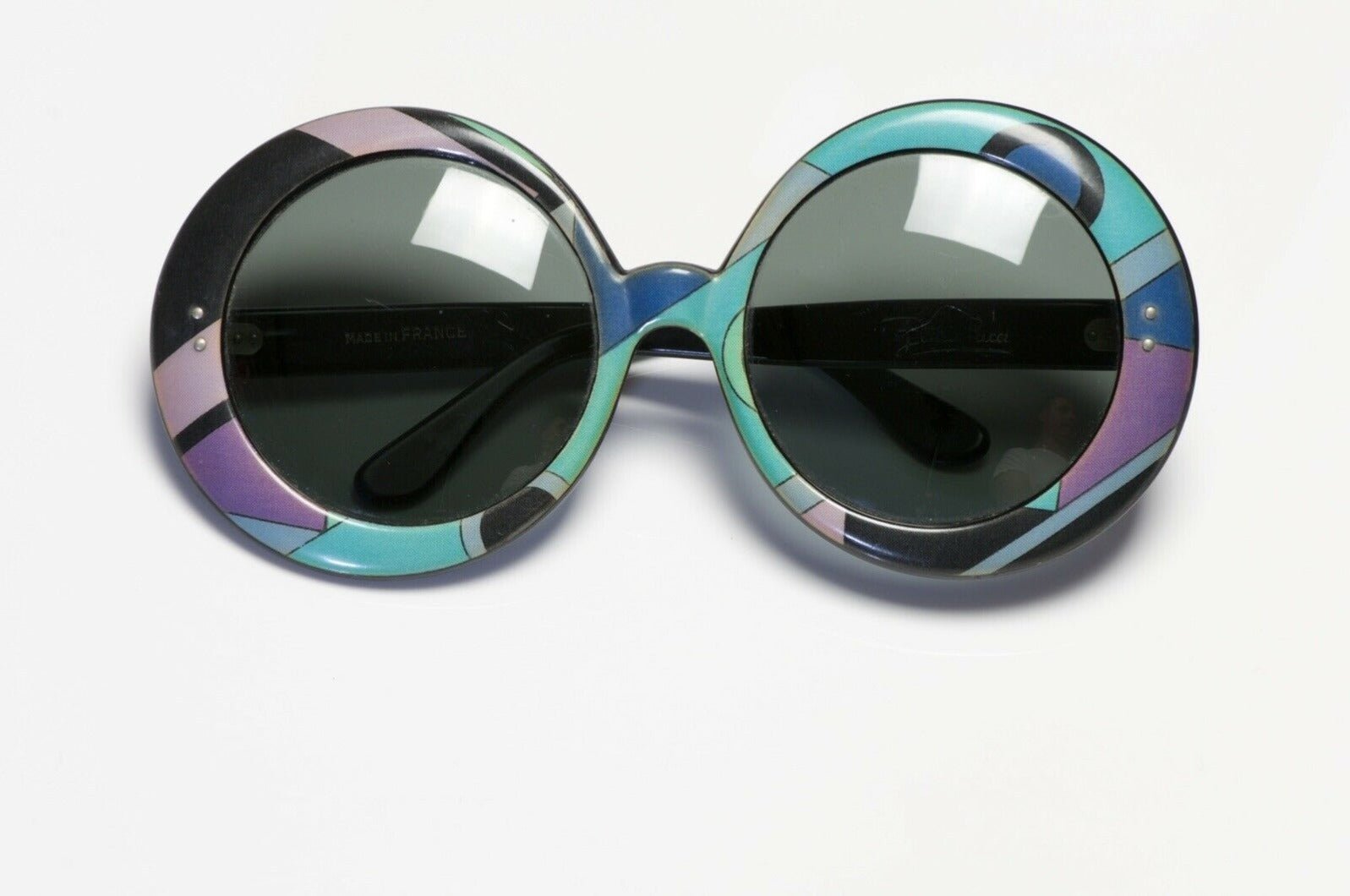 Emilio Pucci 1960’s Large Round Women’s Sunglasses - DSF Antique Jewelry