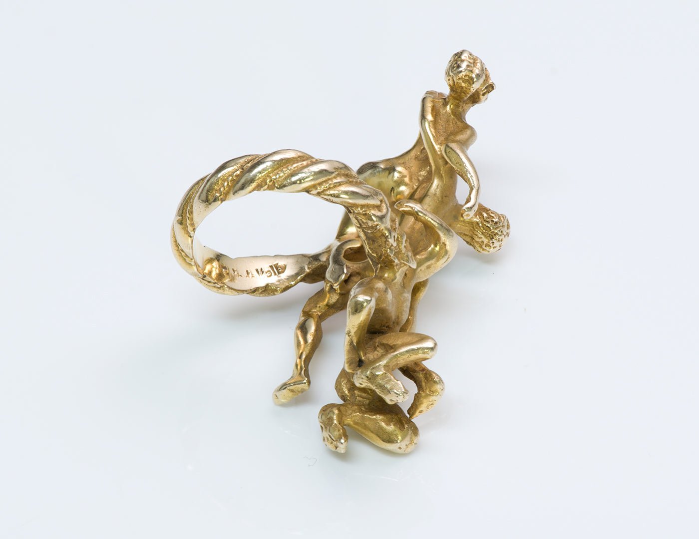 Eric De Kolb Erotica Gold Ring - DSF Antique Jewelry