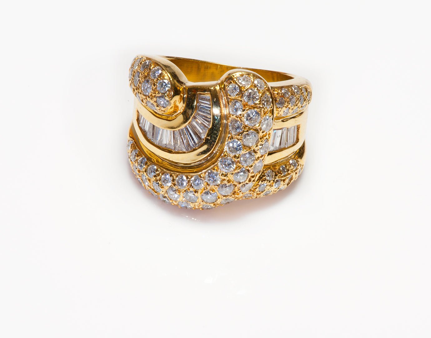Estate 18K Yellow Gold Diamond Ring