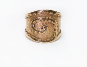 Estate Greek 22K Yellow Gold Ring
