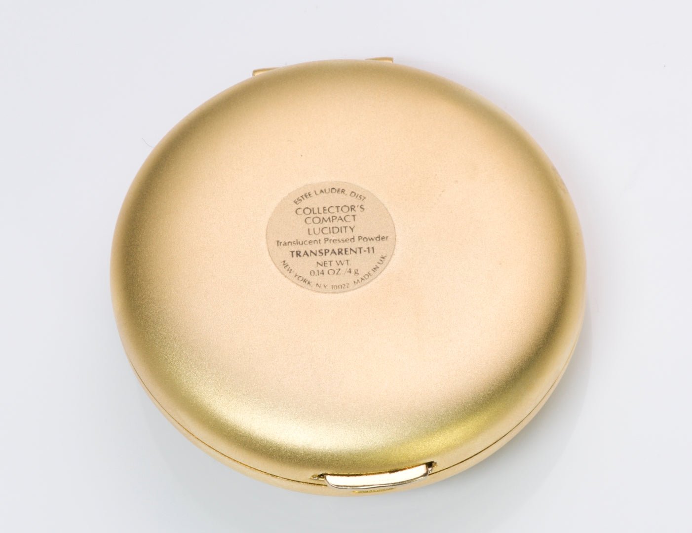 Estee Lauder vintage metallic gold authentic compact mirror powder