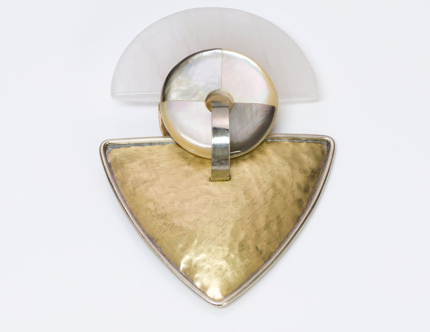 Fabrice Paris Mother of Pearl Lucite Brooch