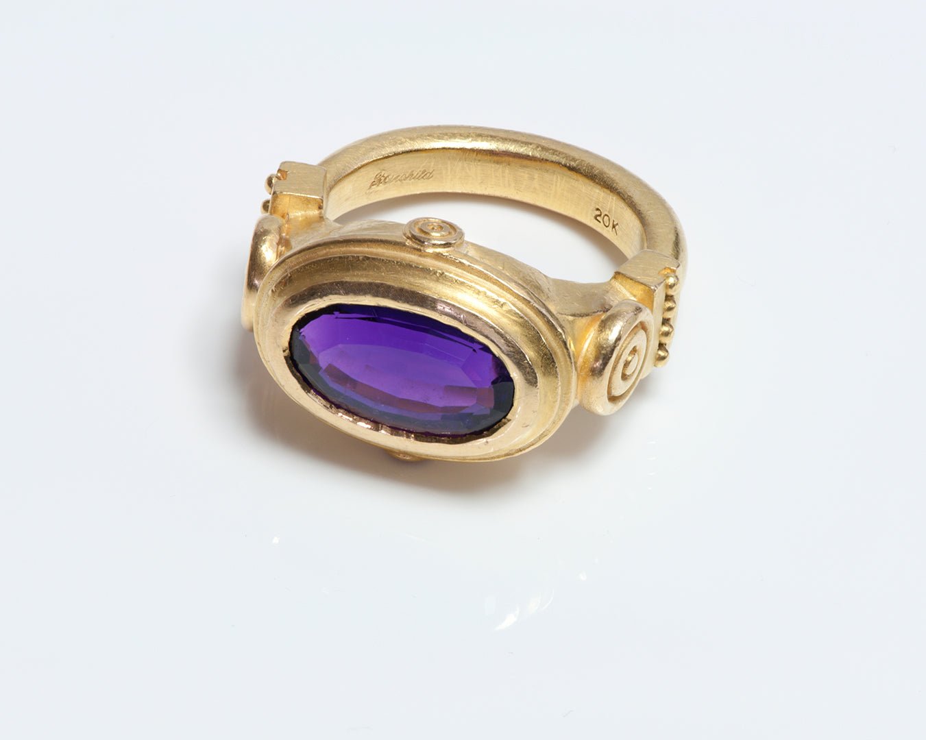 Fairchild & Co. 20K Yellow Gold Amethyst Ring - DSF Antique Jewelry