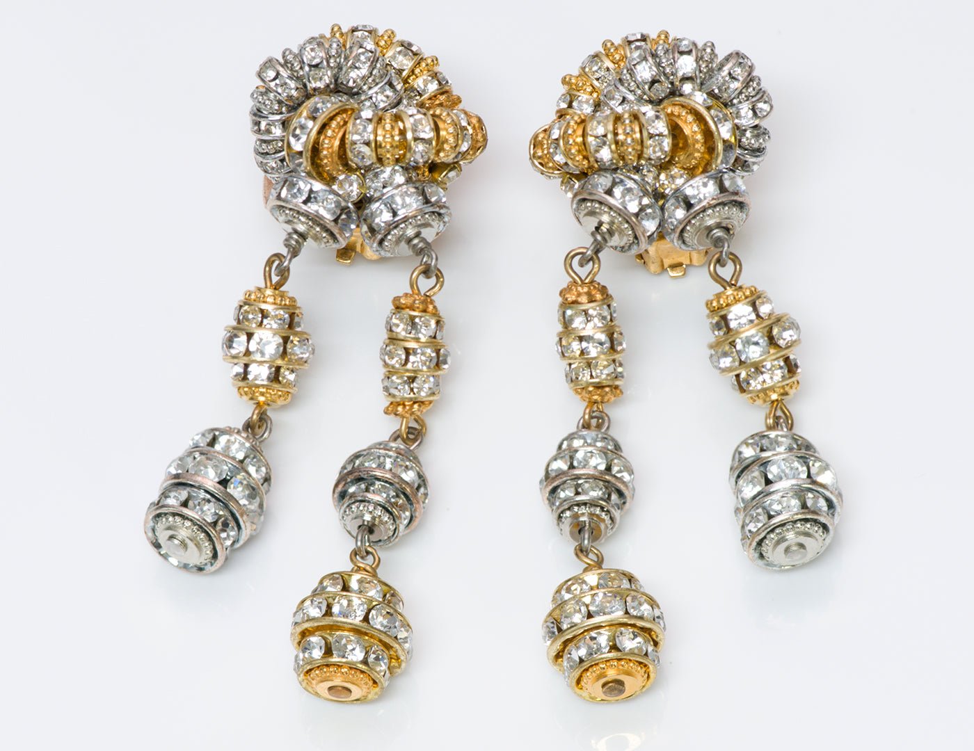 Francoise Montague 1950’s Crystal Earrings - DSF Antique Jewelry