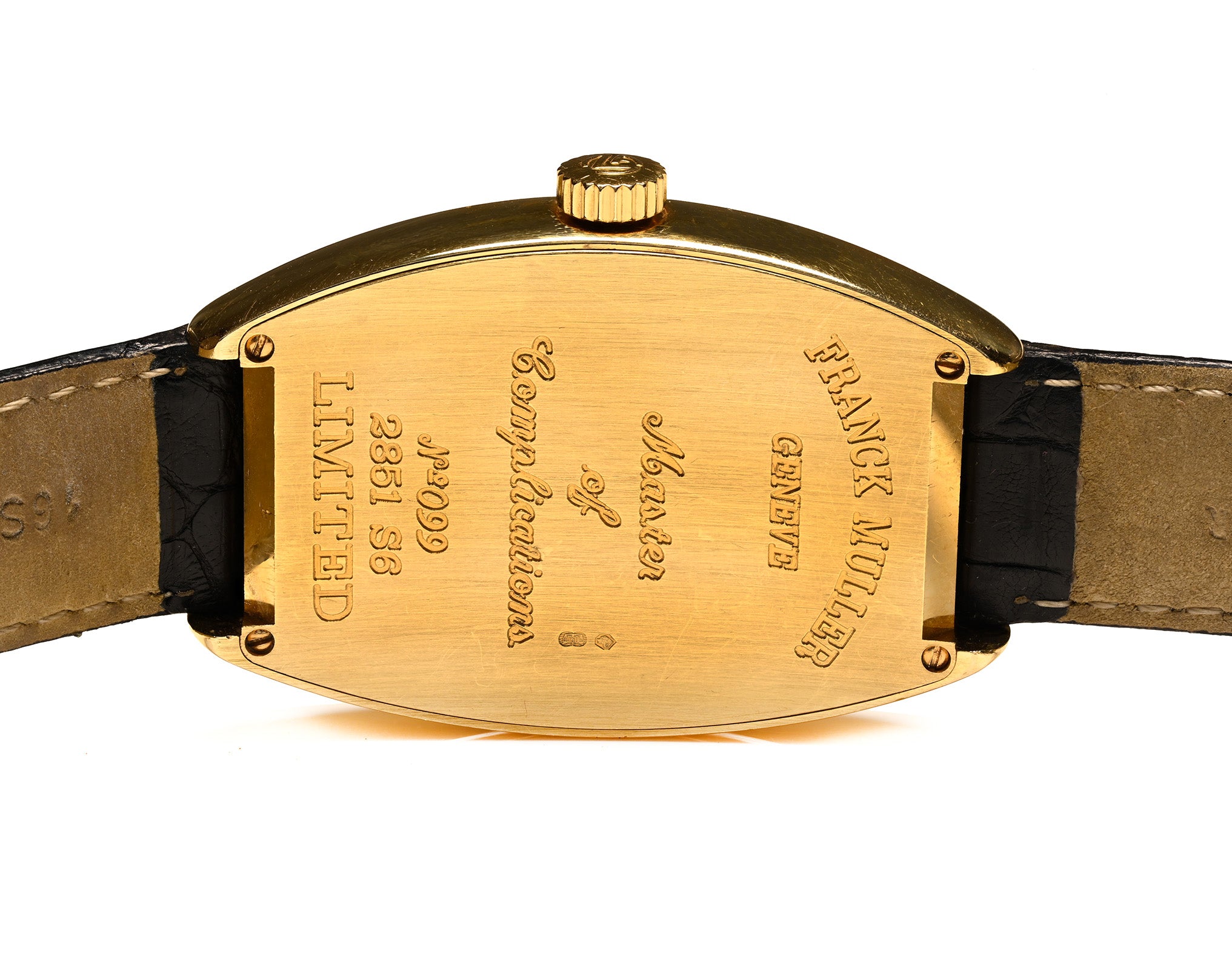 FRANCK MULLERけん玉 黒/金 Franck Muller Cintrée Curvex 2851 S6 18K Gold Watch