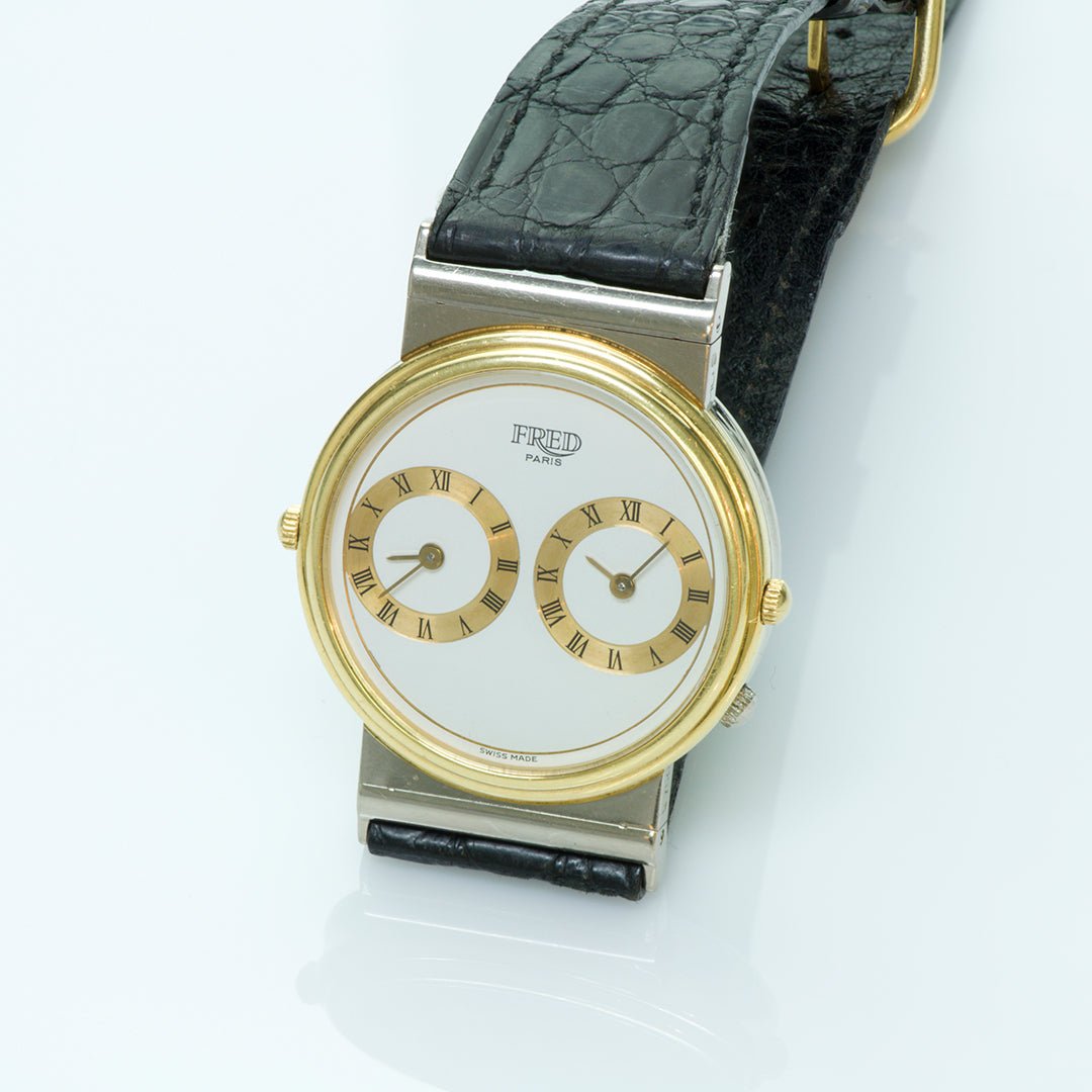 Fred Paris Reversible Gold Moonphase Watch