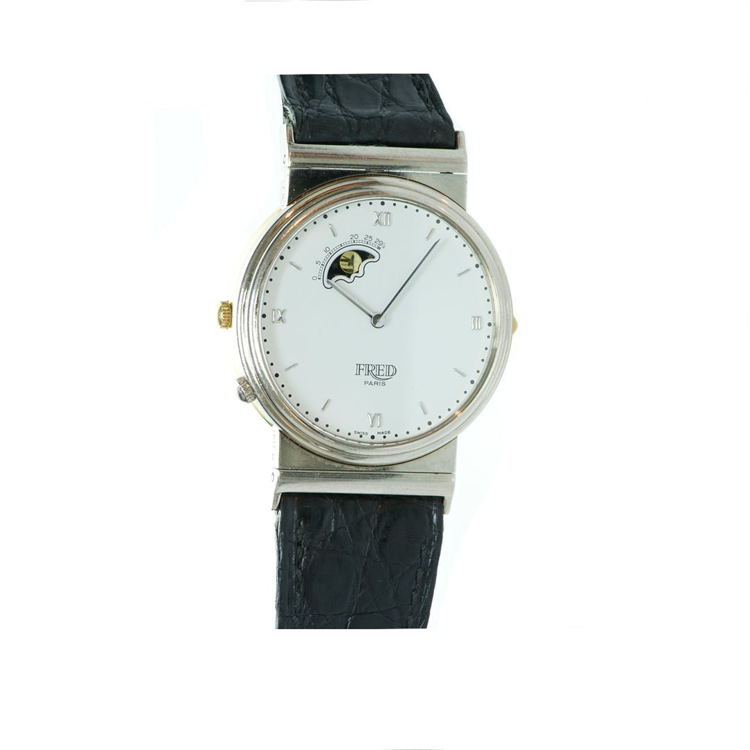 Fred Paris Reversible Gold Moonphase Watch