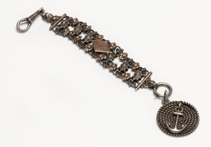 Georg Adam Scheid Silver & Gold Anchor Watch Fob