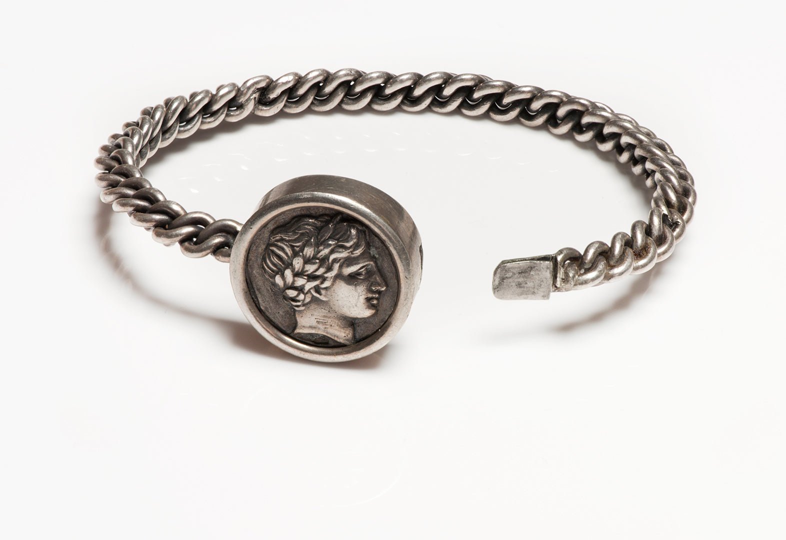 Georg Adam Scheid Silver Greek Coin Bracelet