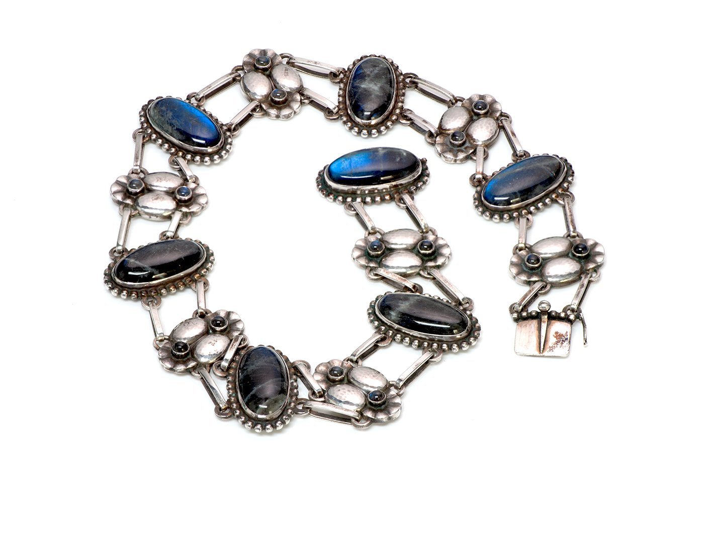 Georg Jensen Labradorite 830 Silver Necklace