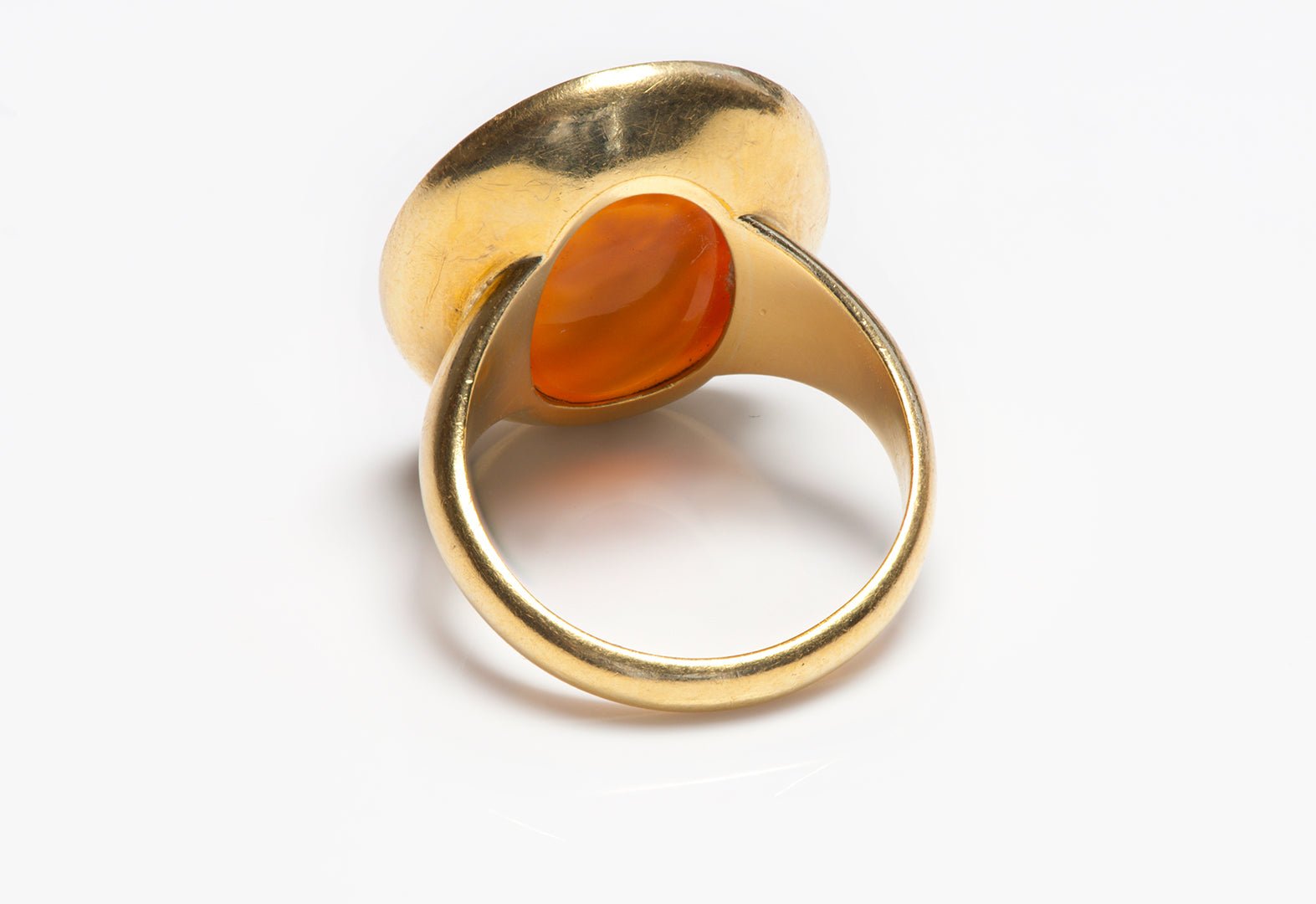 Georgian Gold Carnelian Intaglio Men's Ring