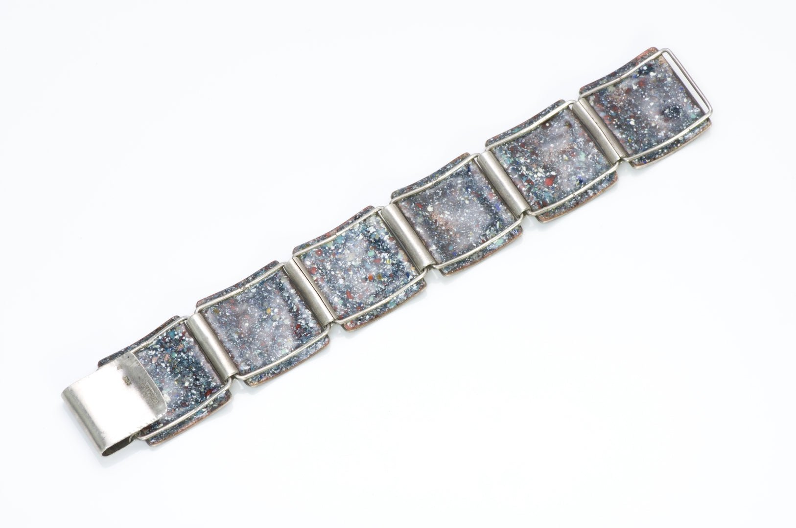 German Enamel Silver Bracelet