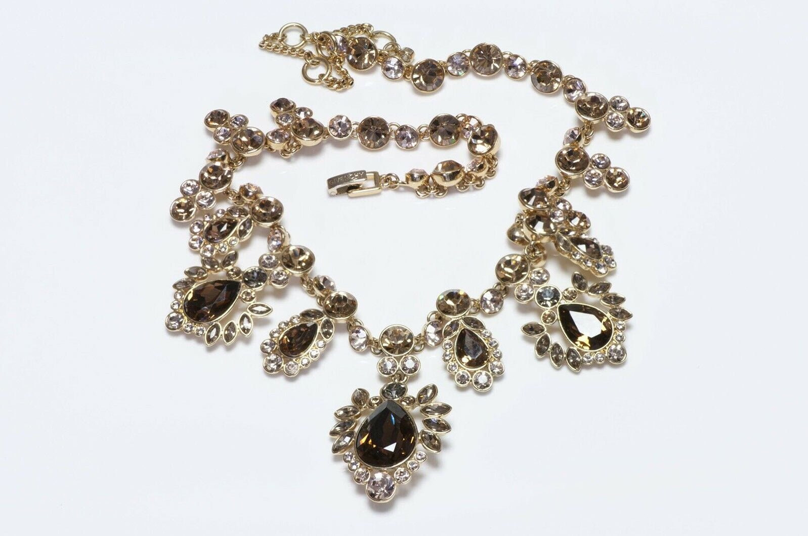 GIVENCHY Paris Brown Crystal Necklace