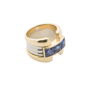 Gold & Platinum Sapphire Ring