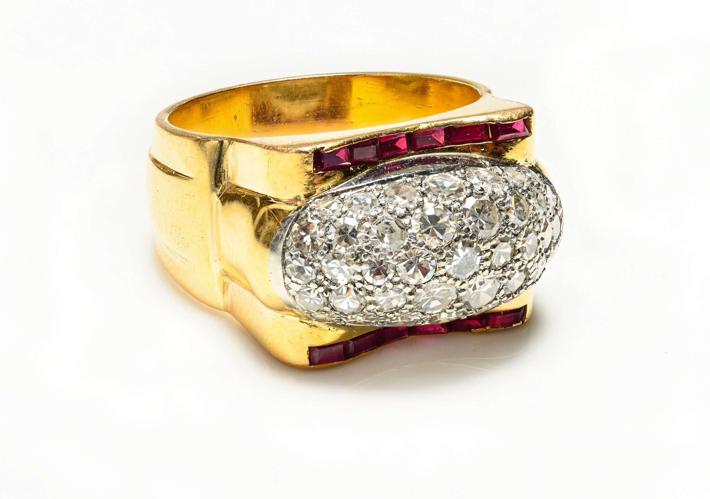 Diamond Ruby 18K Gold Ring 
