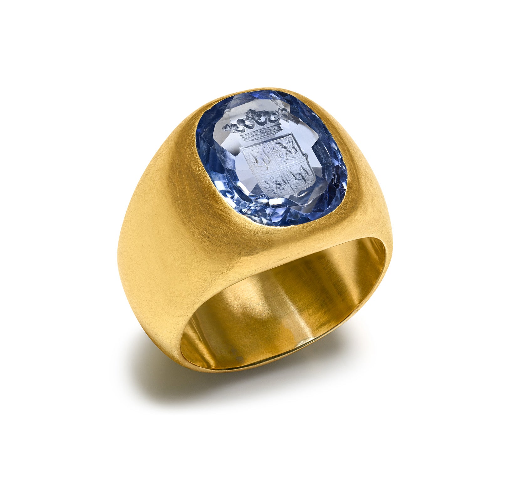Ceylon Sapphire Men's Ring Gold 
