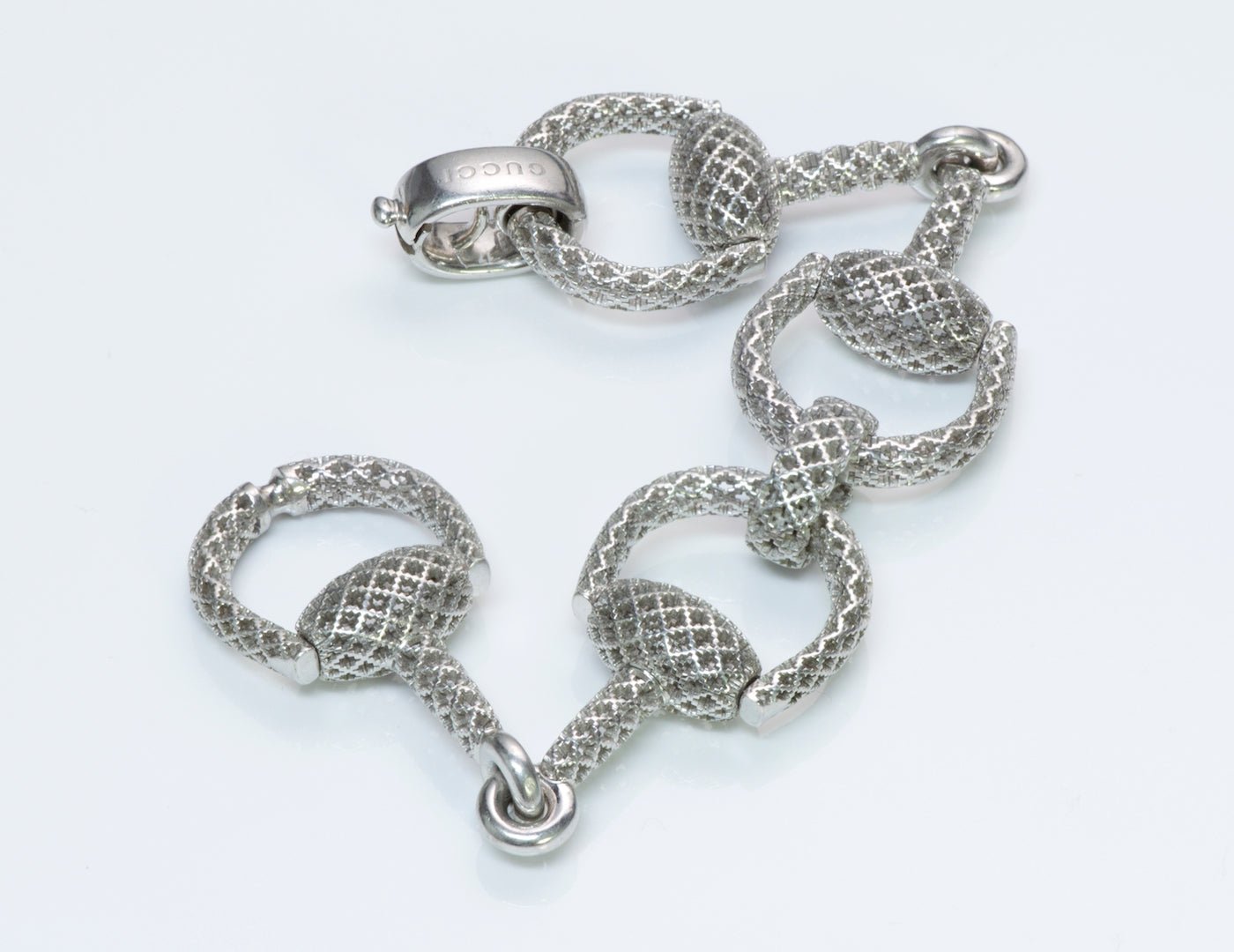 Gucci Diamantissima Silver Horsebit Bracelet