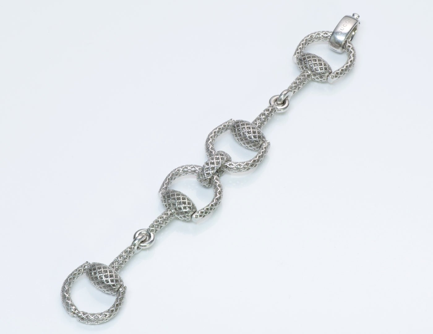 Gucci Diamantissima Silver Horsebit Bracelet