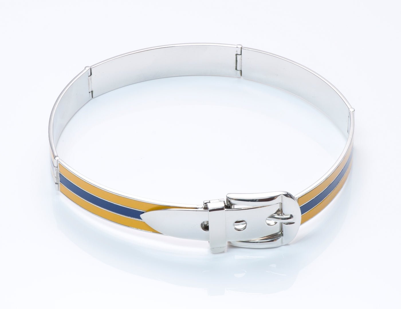 Gucci Enamel Buckle Choker Necklace