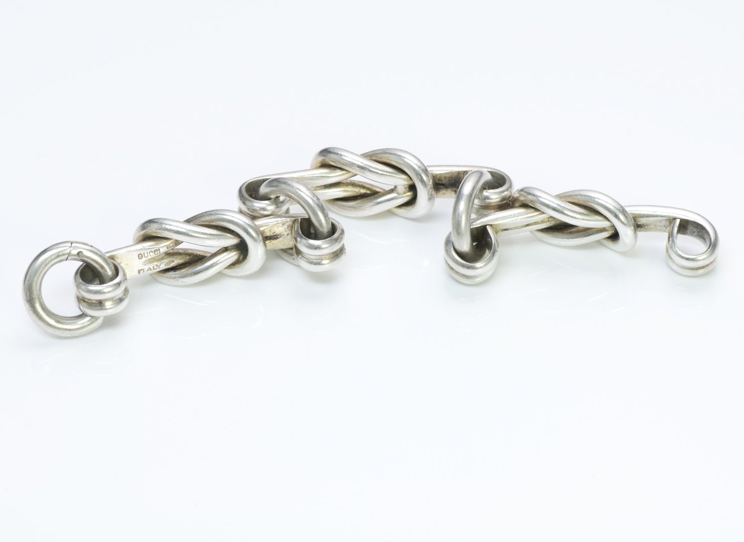 Gucci Hercules Knot Sterling Silver Bracelet