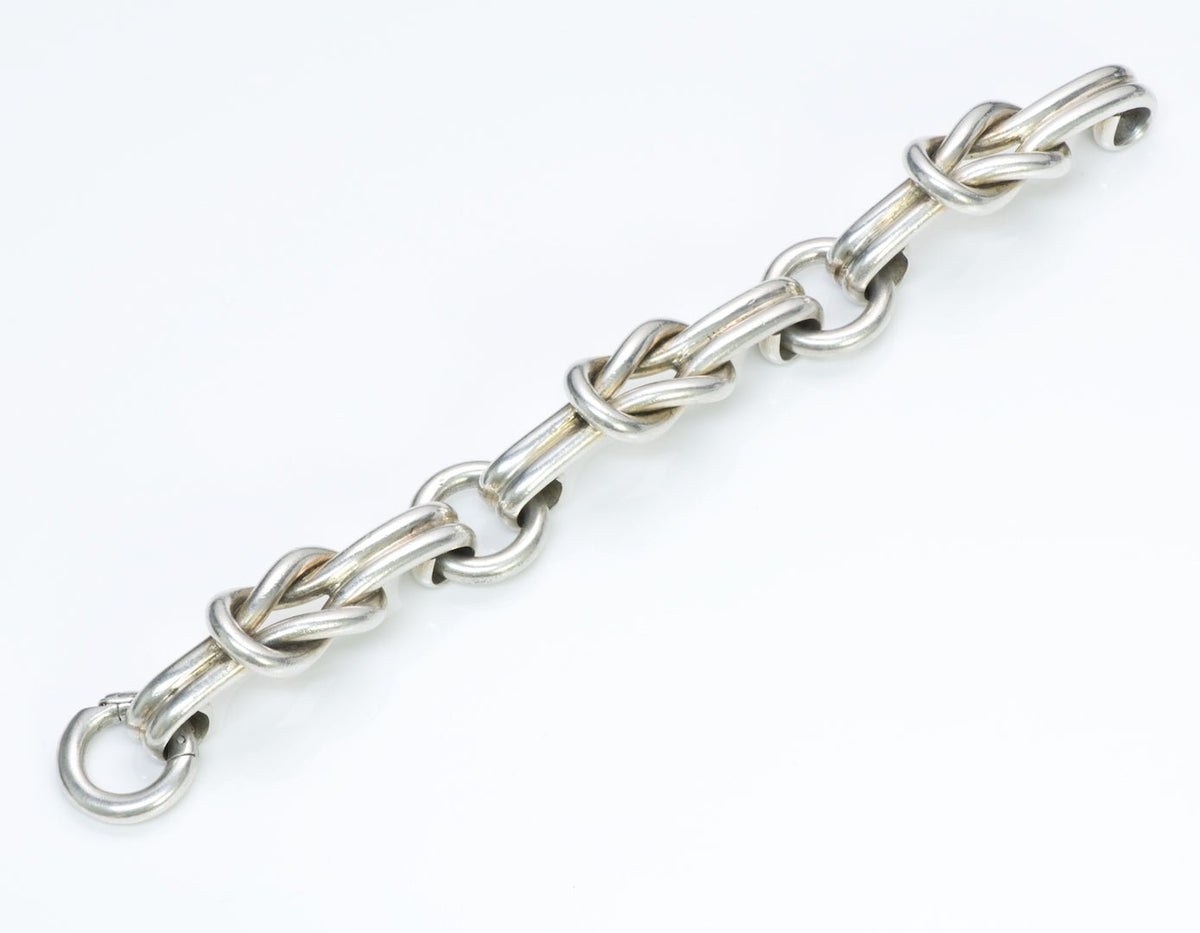 Gucci Hercules Knot Sterling Silver Bracelet