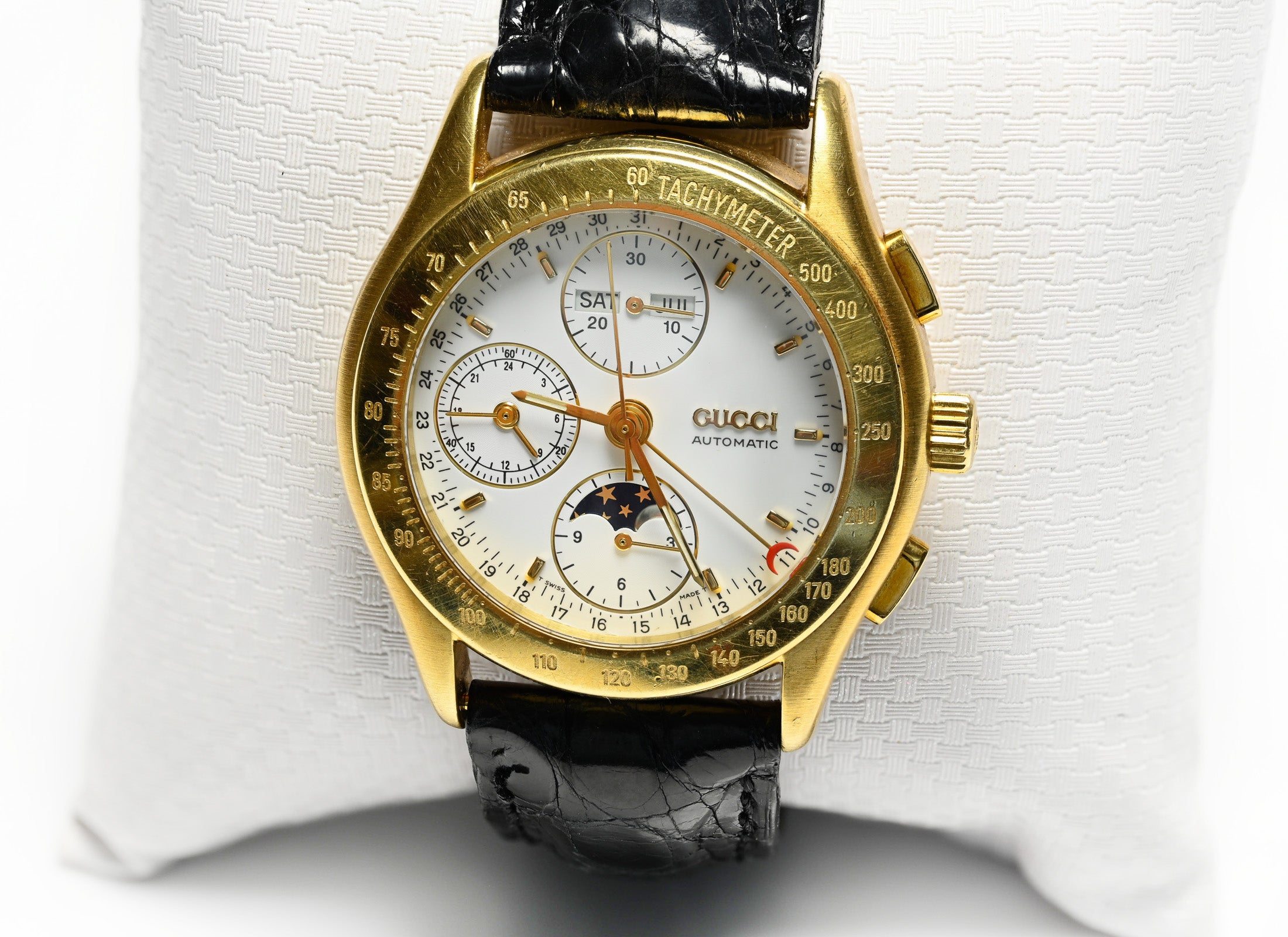 Gucci Moonphase Chronograph Automatic Gold Men's Watch