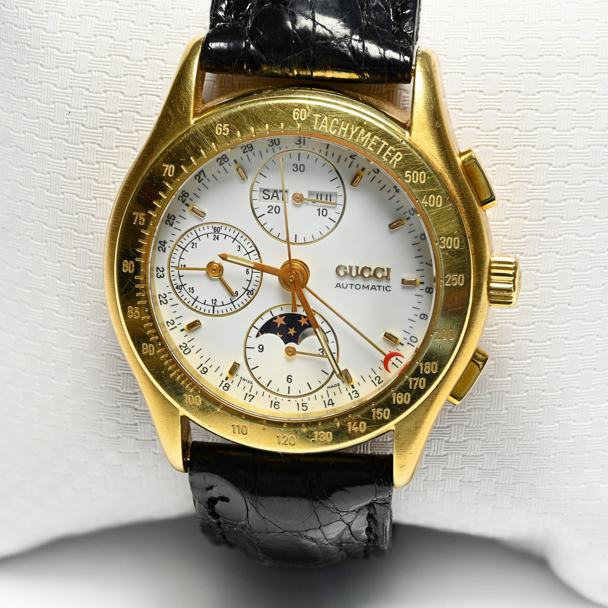 Gucci Moonphase Chronograph Automatic Gold Men's Watch