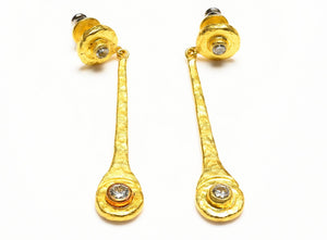 Gurhan 24K Gold Diamond Earrings